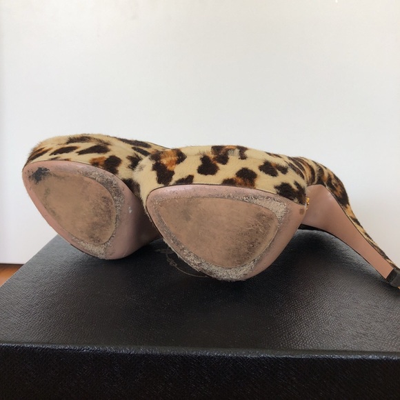 Prada leopard calf hair platform heels - Picture 3 of 4